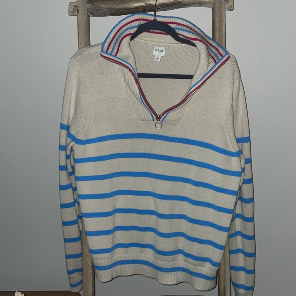 J Crew Quarter Zip Sweater | XL